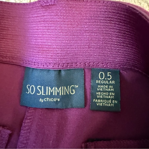 Chico’s So Slimming Vibrant Purple Trousers .5 - Picture 9 of 11